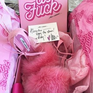 Limited edition Brian Atwood pink melly sandal